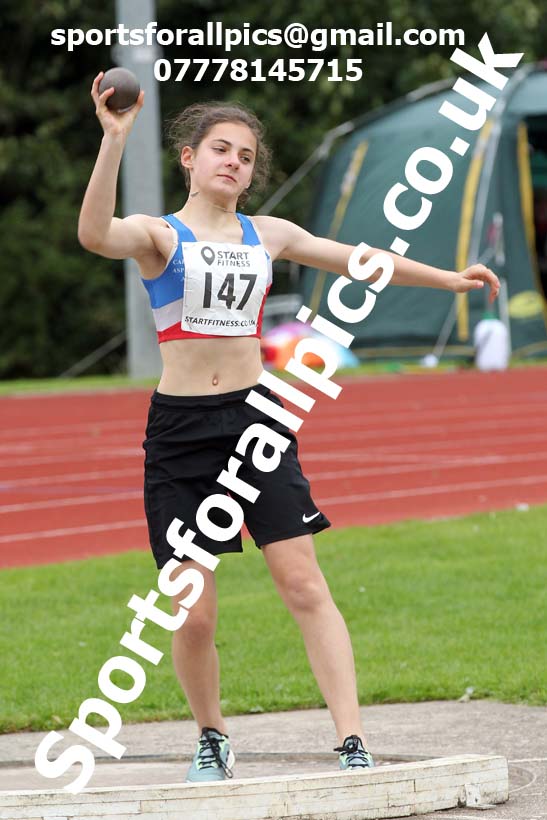 Shot putt, NECAA Open Meeting, Morpeth, Sunday, September 27th. David T. Hewitson/Sports for All Pics